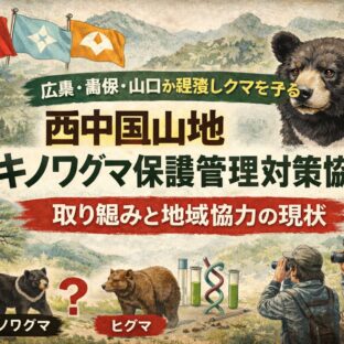 西中国山地ツキノワグマ保護管理対策協議会とは？広島・島根・山口3県が挑む「共存」の最前線
