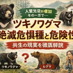 ツキノワグマは絶滅危惧種なのに危険？ヒグマとの違いと人間との共生を徹底解説