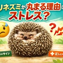 ハリネズミが丸まる理由はストレス？行動の意味と正しいケア方法を専門家視点で解説