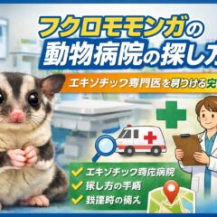 フクロモモンガの動物病院の探し方｜エキゾチック専門病院を見つける完全ガイド