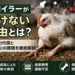 ブロイラーが歩けない理由｜ 急成長がもたらす鶏の苦しみと、 私たちに今できること