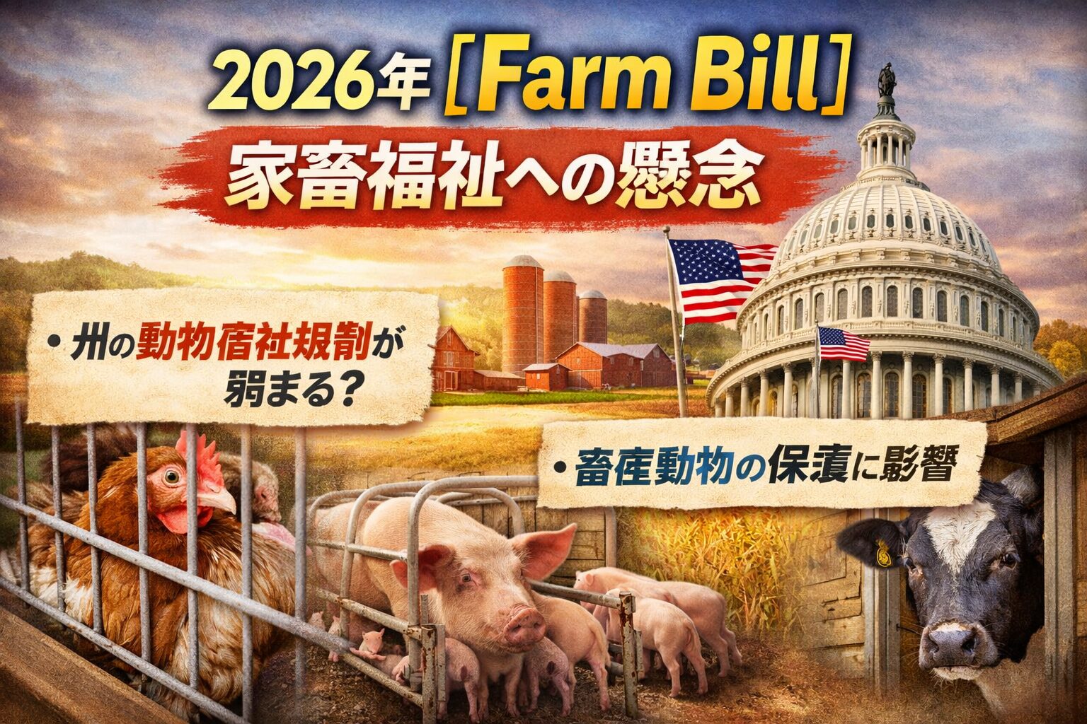 2026年農業法案と動物福祉