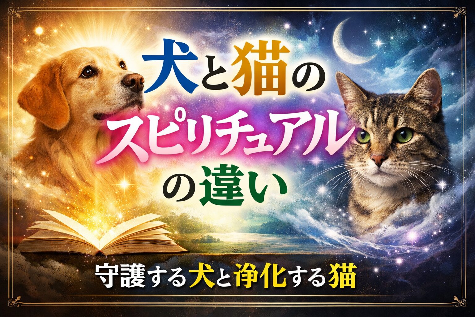 犬と猫のスピリチュアルな違い