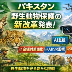 パキスタン・パンジャブ州の野生動物保護改革とは？AI技術・密猟対策の全貌を専門家が解説