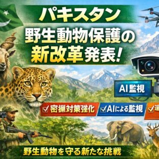 パキスタン・パンジャブ州の野生動物保護改革とは？AI技術・密猟対策の全貌を専門家が解説