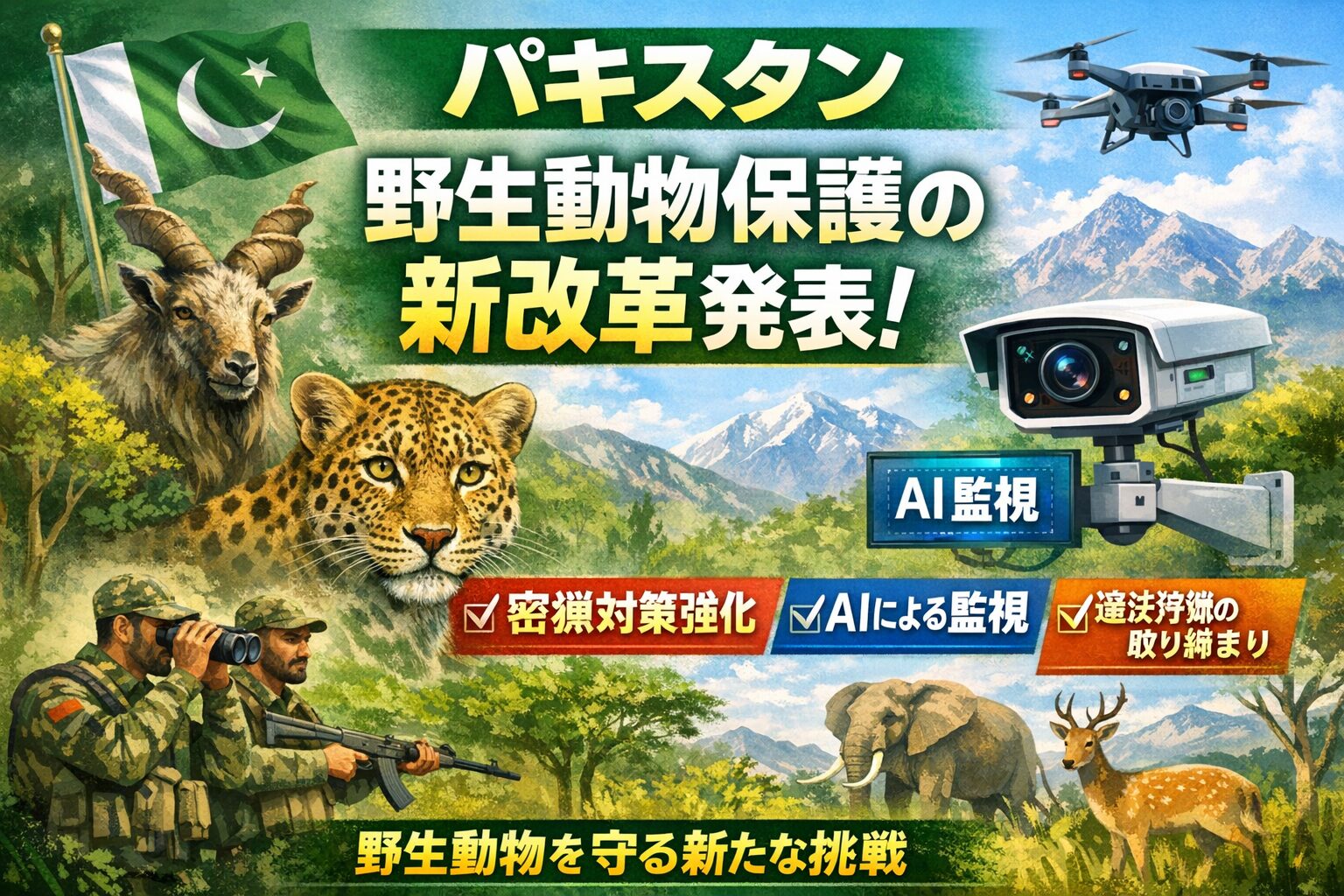 パキスタンの野生動物保護改革