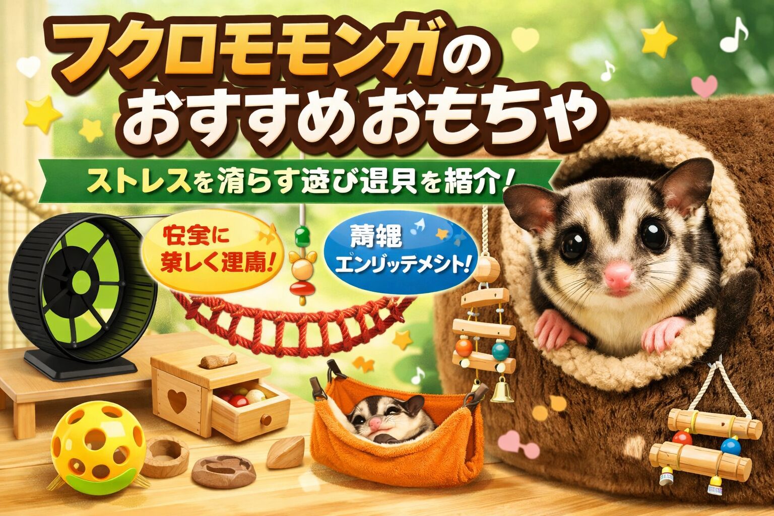 フクロモモンガのおもちゃ完全ガイド