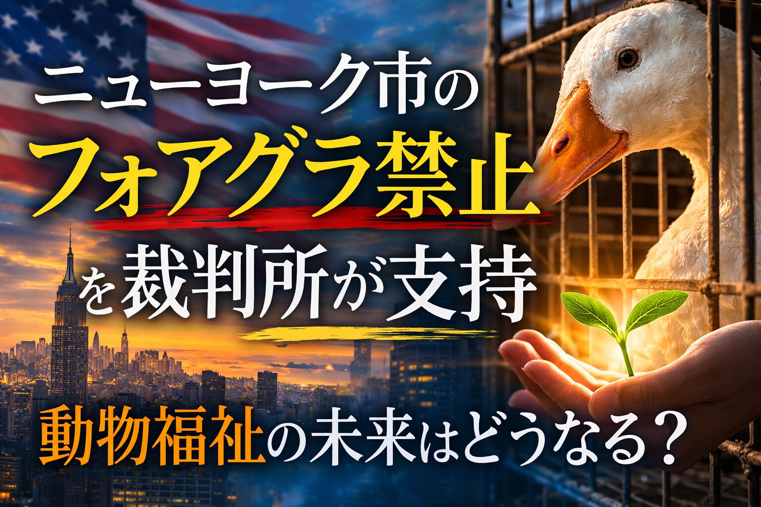 ニューヨーク市のフォアグラ禁止