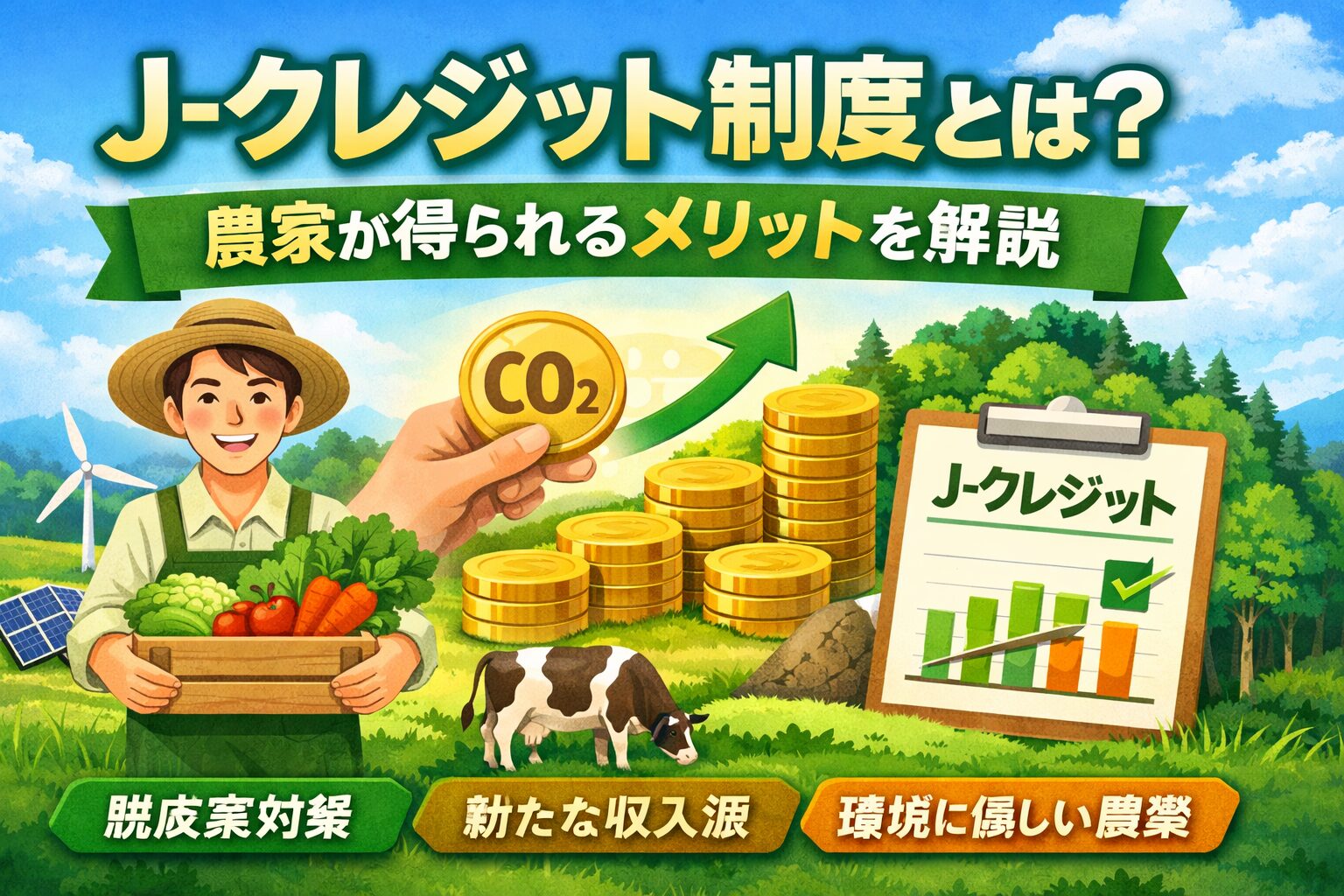 J-クレジット制度とは？農家のメリット