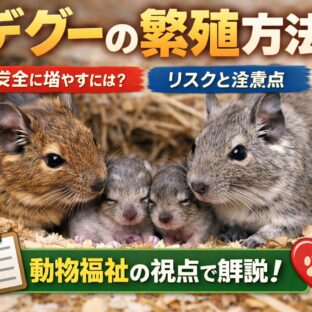 デグーの繁殖方法を完全解説｜成功のポイントから動物福祉まで【獣医師監修レベル】