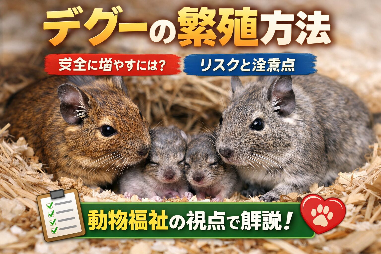 デグーの繁殖方法