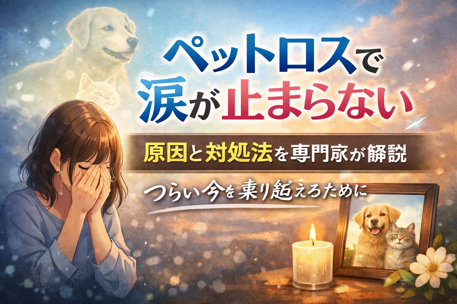ペットロスで涙が止まらない