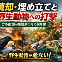 焼却・埋め立てが野生動物に与える影響｜ごみ処理が生態系を壊す理由