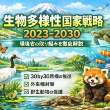 生物多様性国家戦略2023-2030とは？環境省の具体的取り組みをわかりやすく解説