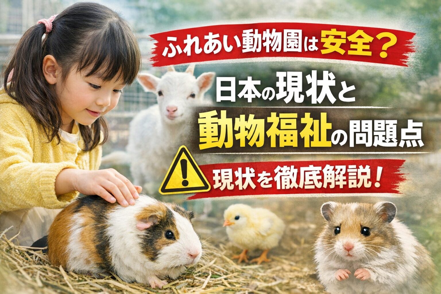 ふれあい動物園は安全