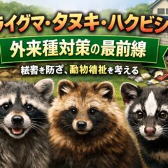 アライグマ・タヌキ・ハクビシン対策｜農作物被害を防ぐ外来種対策の最前線