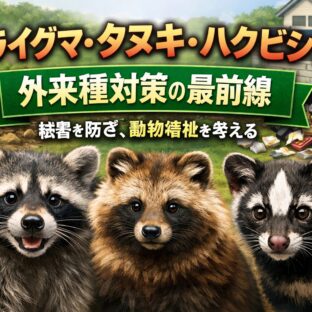 アライグマ・タヌキ・ハクビシン対策｜農作物被害を防ぐ外来種対策の最前線