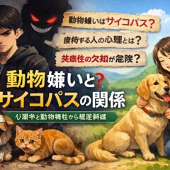 動物嫌いはサイコパスの特徴？科学的根拠と動物福祉の観点から徹底解説