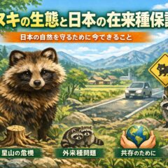タヌキの生態とは？日本の在来種保護の現状と人間との共存を解説
