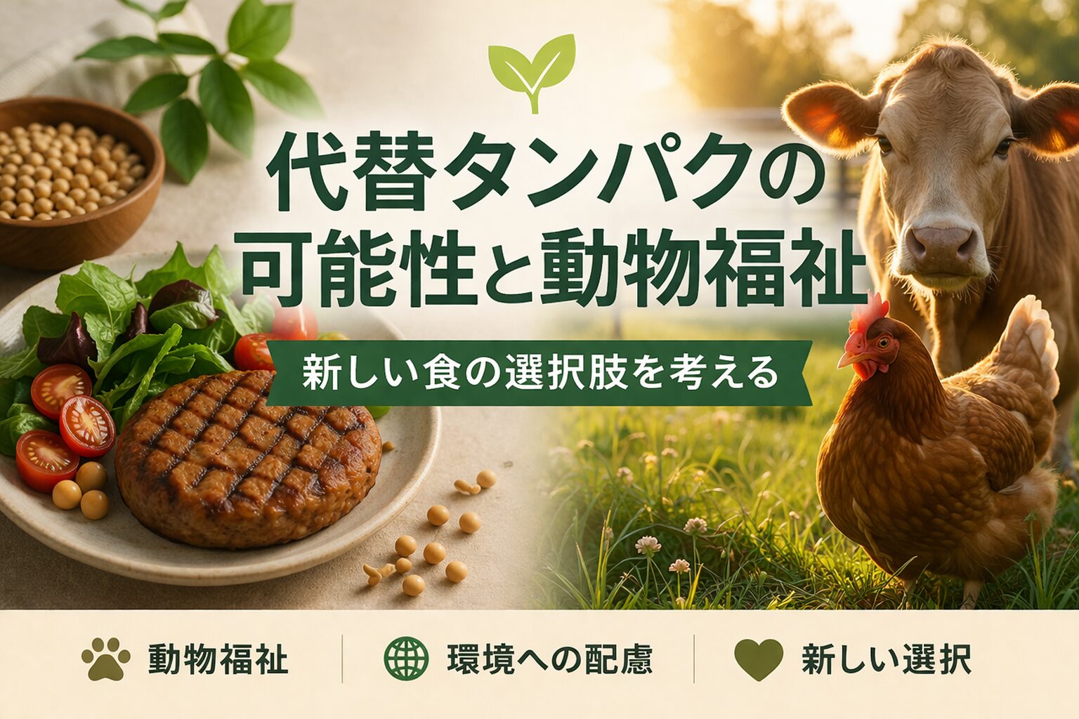 代替タンパクの可能性と動物福祉