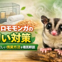 フクロモモンガの匂い対策｜臭い原因と消臭方法を徹底解説