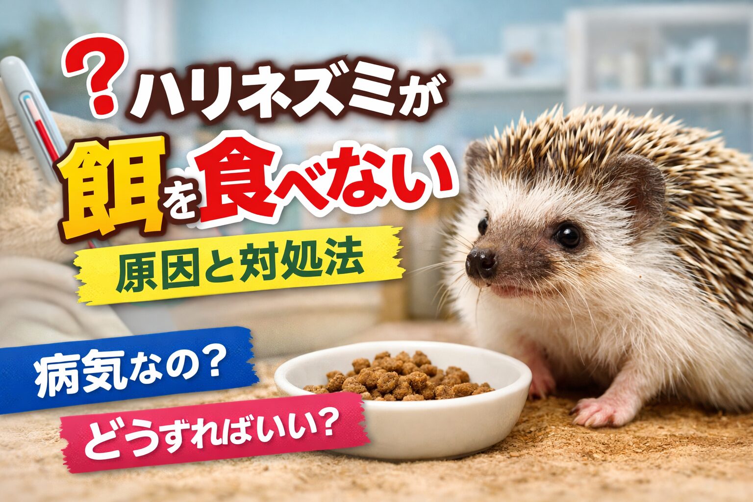 ハリネズミが餌を食べない理由と対処法