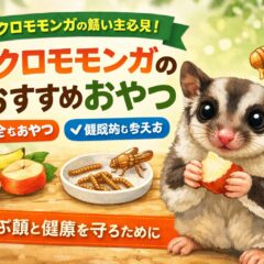 フクロモモンガのおやつ完全ガイド｜おすすめ食べ物・危険な食べ物・与え方
