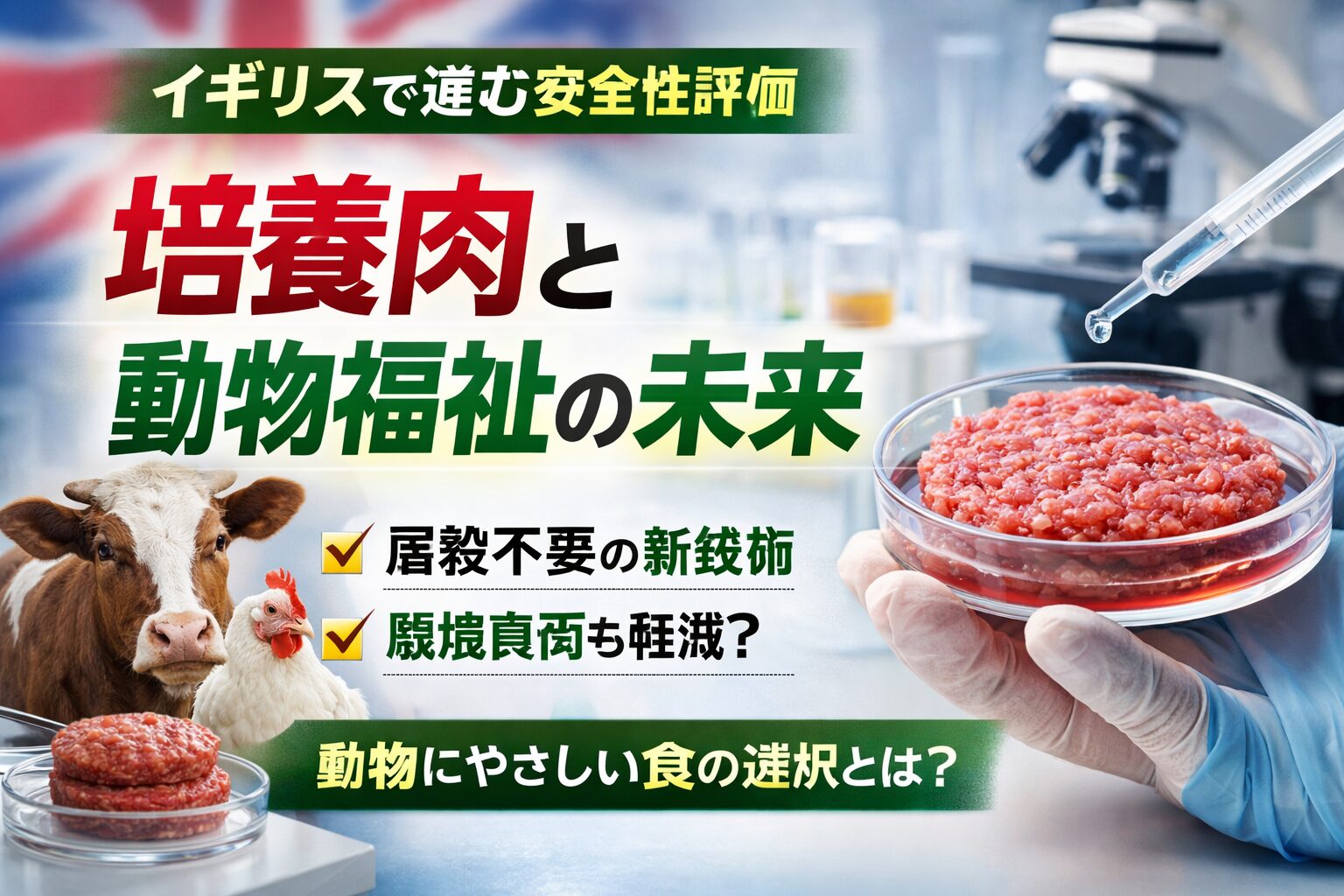 培養肉とは？イギリスで進む安全性評価