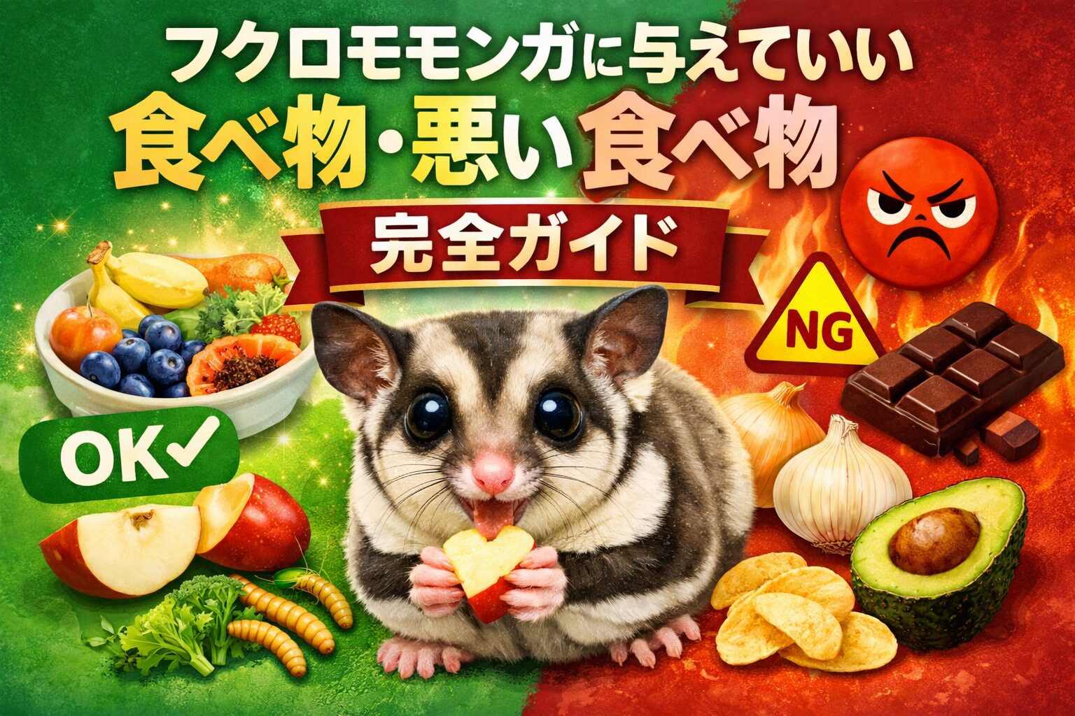 フクロモモンガの食べ物ガイド