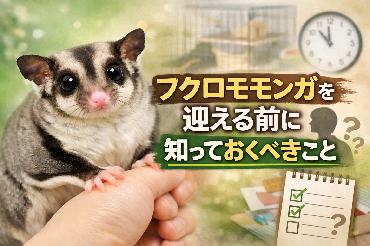 フクロモモンガを飼う前に知っておくべきこと