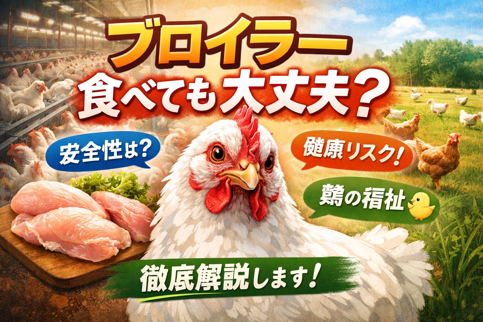 ブロイラーは食べても大丈夫?