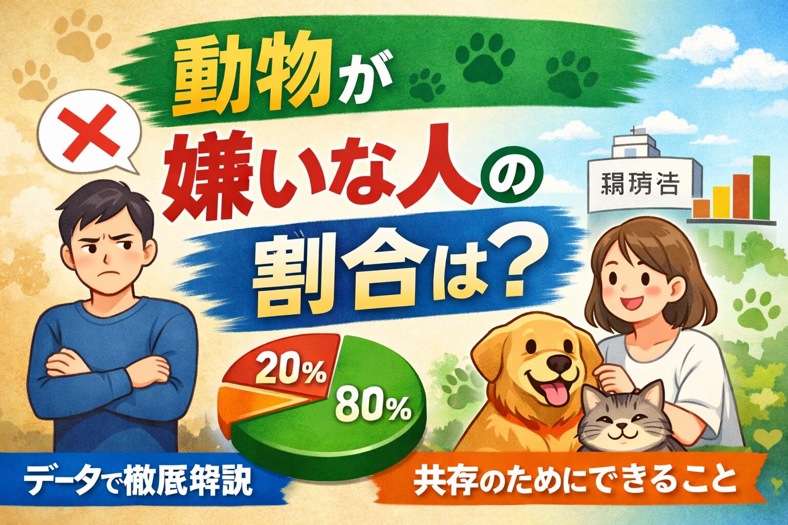 動物嫌いな人の割合はどのくらい?