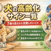 犬の高齢化サイン一覧｜7歳から現れる変化と見逃してはいけない症状チェック