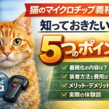 猫のマイクロチップ義務化とは？知らないと損する5つのポイント【2026年最新】
