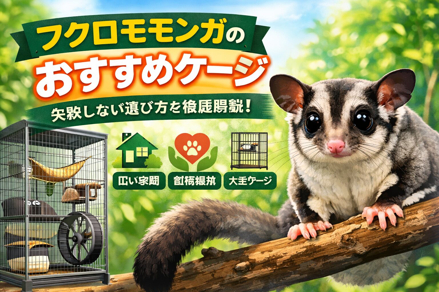 フクロモモンガのおすすめケージ