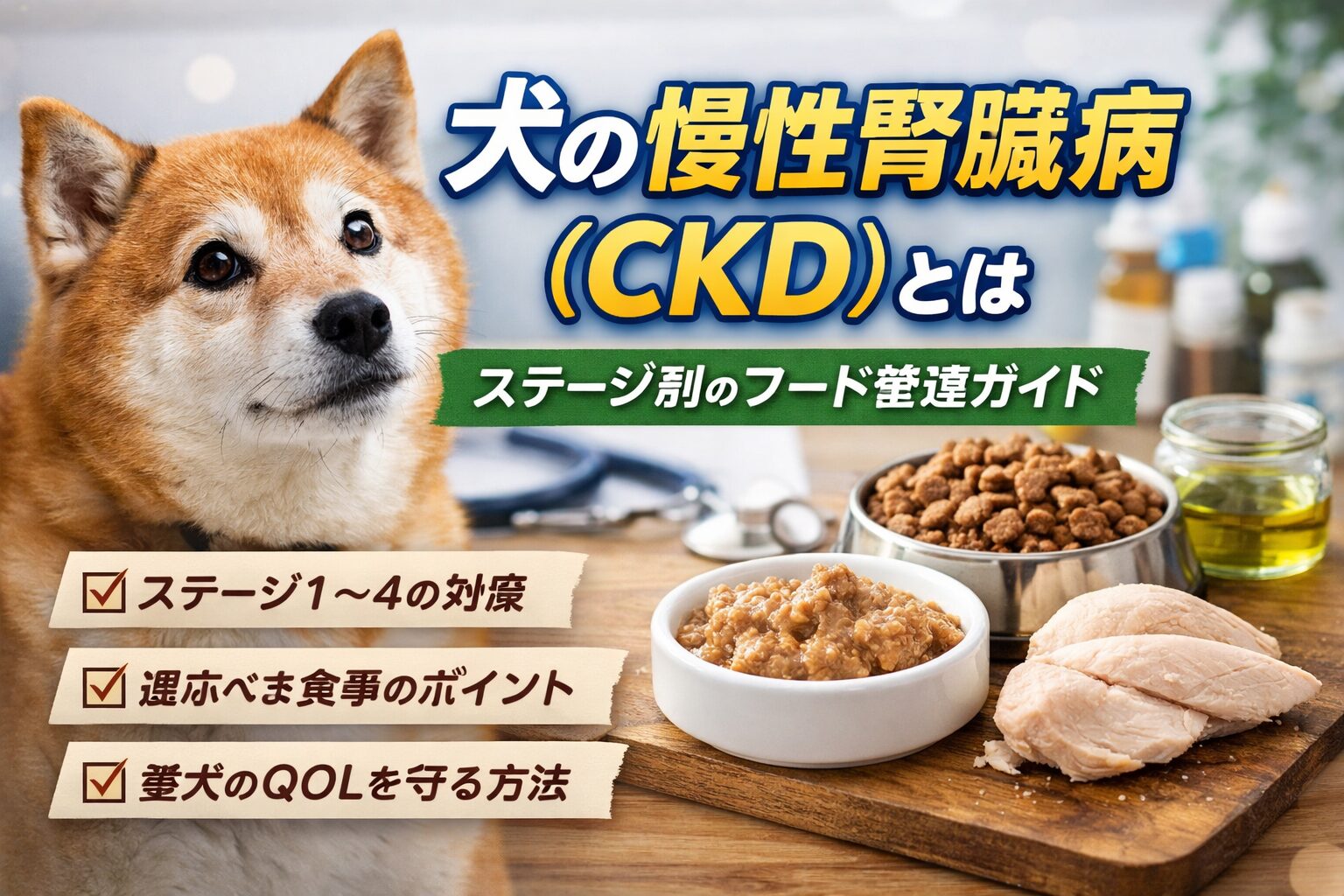 犬の慢性腎臓病(CKD)とは