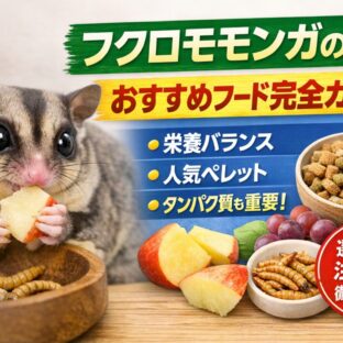 フクロモモンガの餌｜おすすめフードと正しい食事管理【完全ガイド】