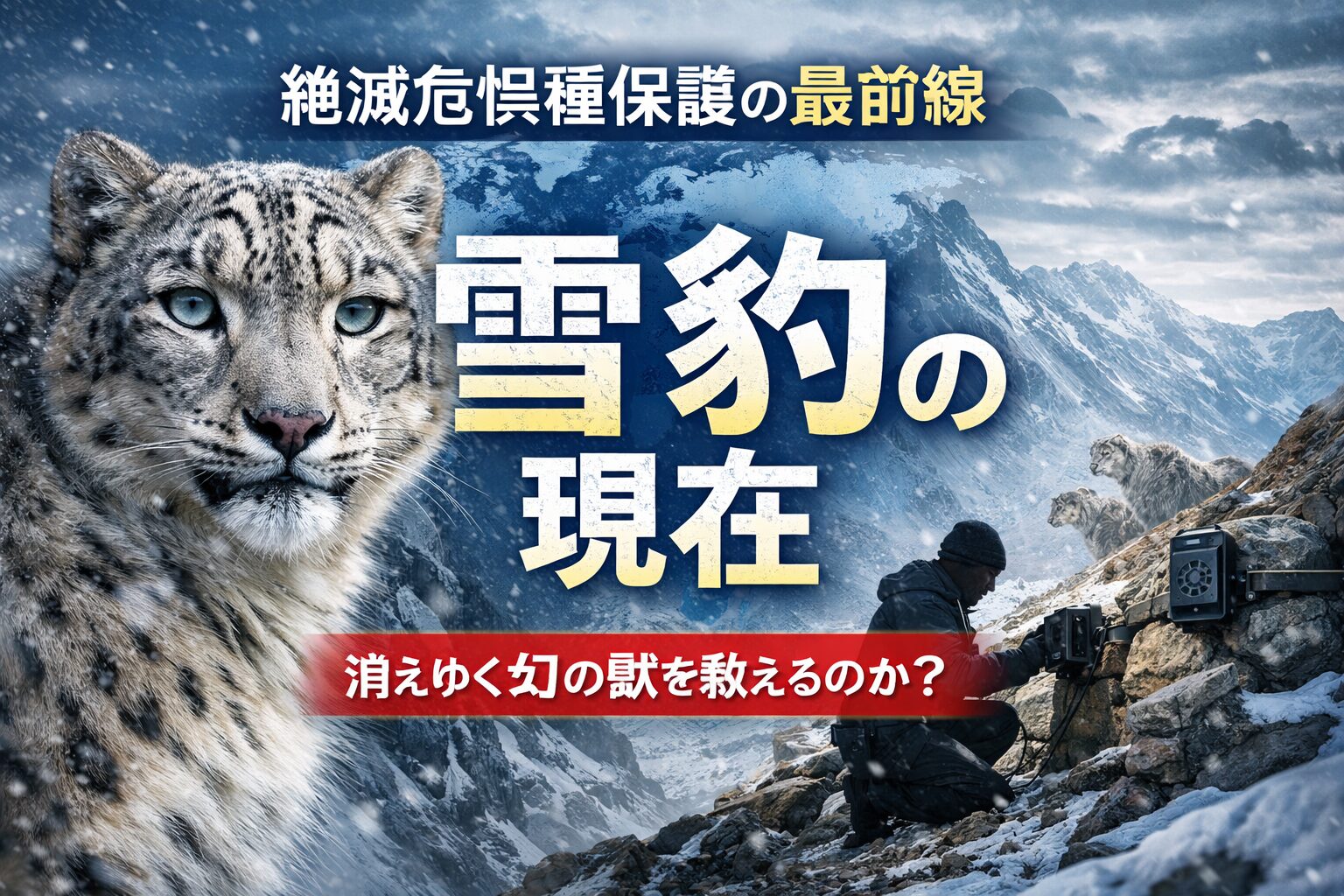 雪豹と保護活動の最前線