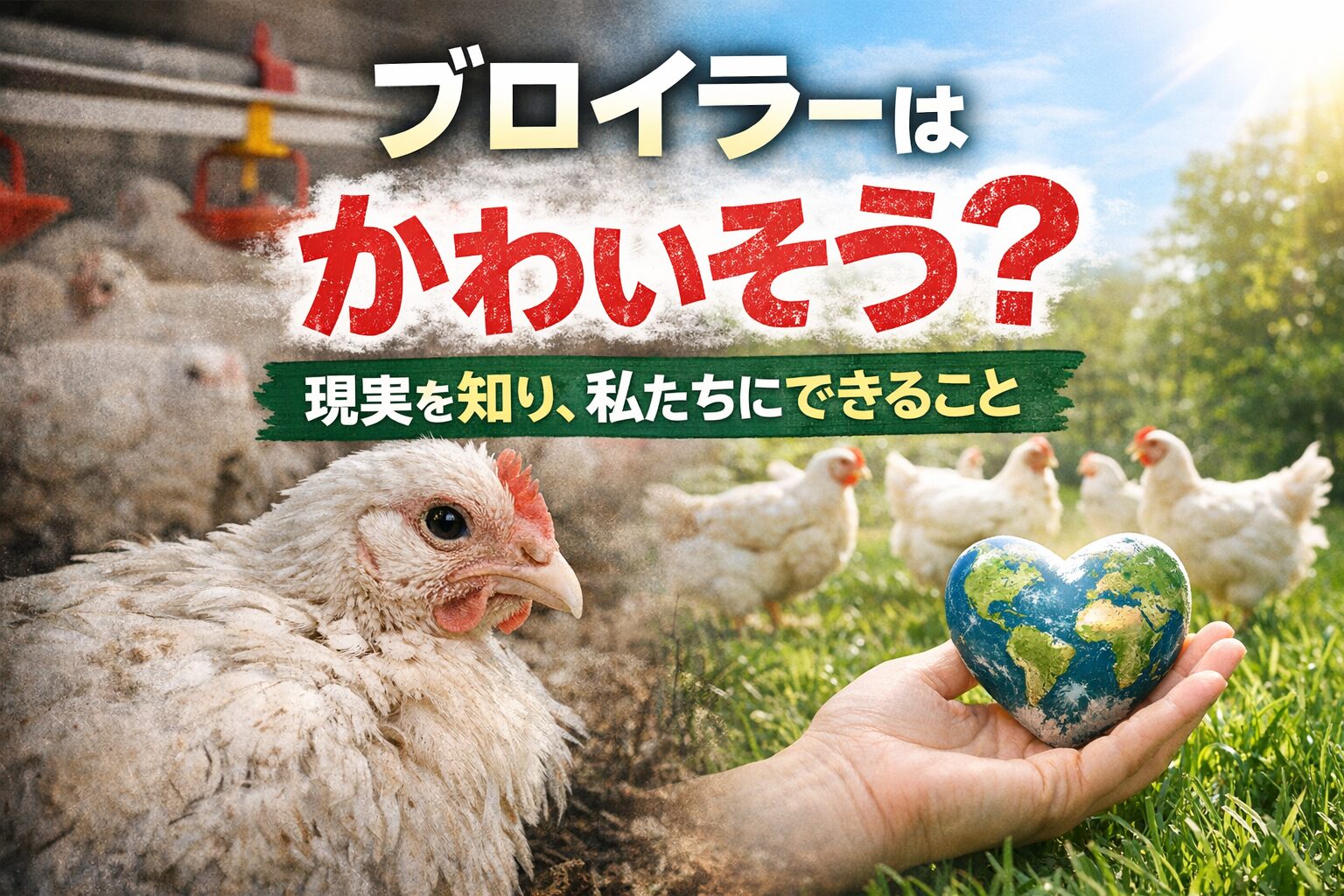 ブロイラーがかわいそう