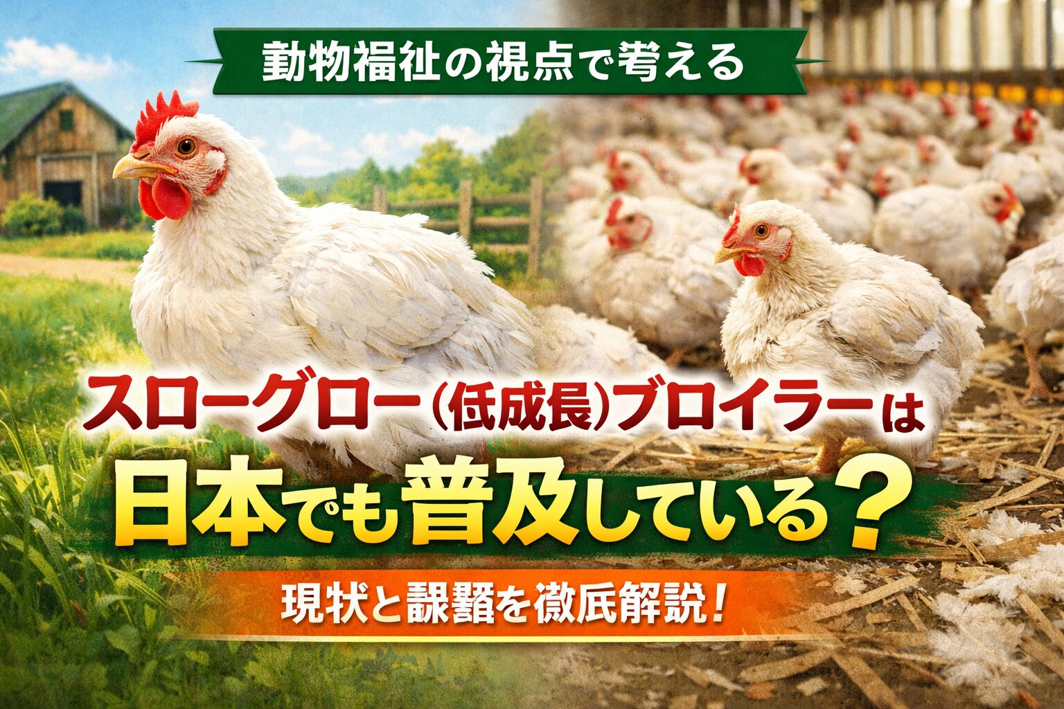 スローグロー（低成長）ブロイラーは日本でも普及しているのか