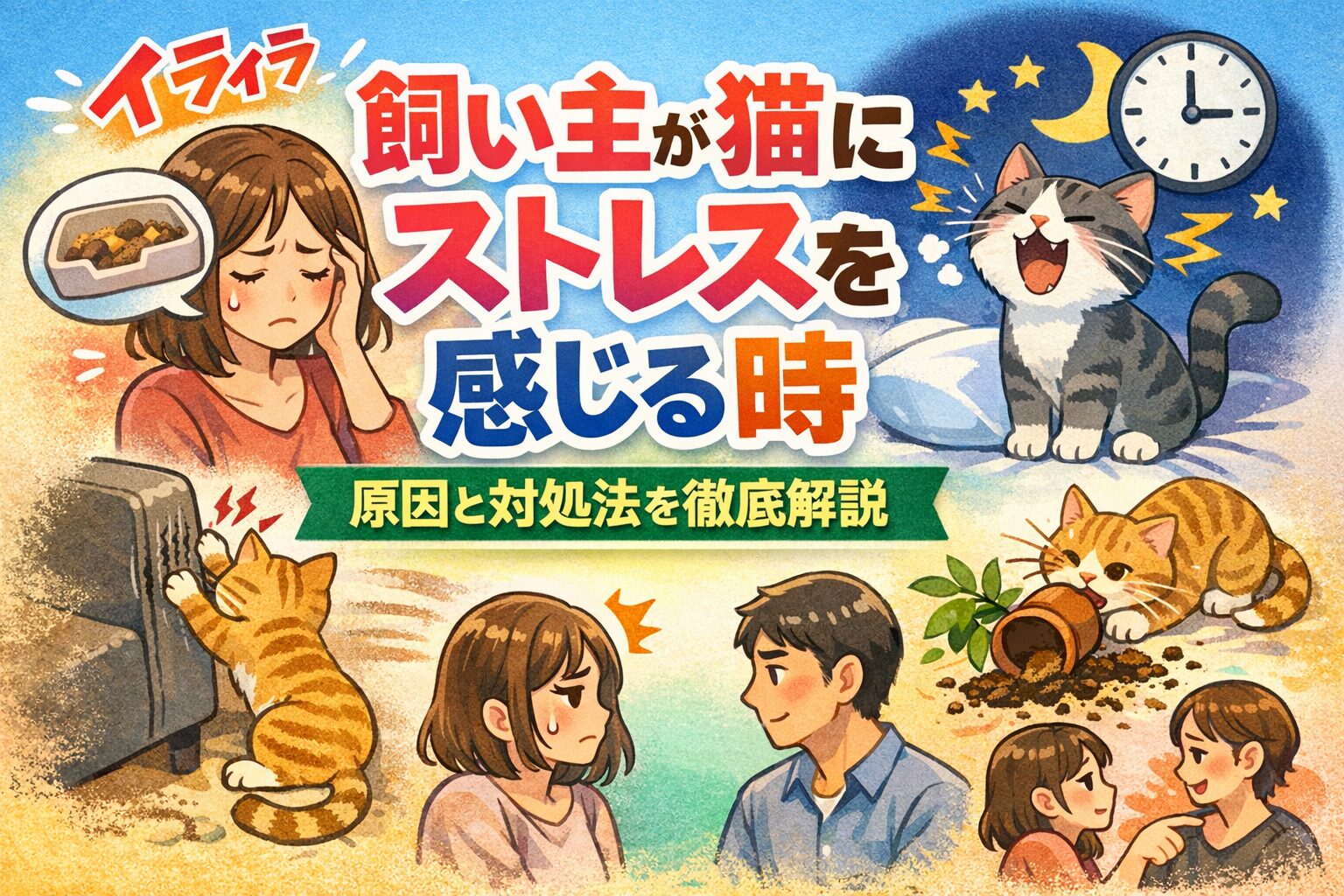 飼い主が猫にストレスを感じる瞬間