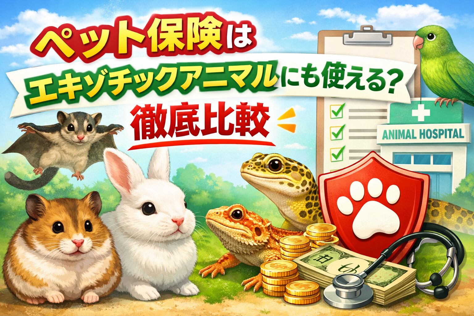 エキゾチックアニマルのペット保険