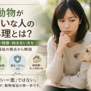 動物が嫌いな人の心理とは？専門家が解説する5つの理由と社会的背景