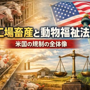 なぜ工場畜産は許されているのか？米国の動物福祉法と規制の現実