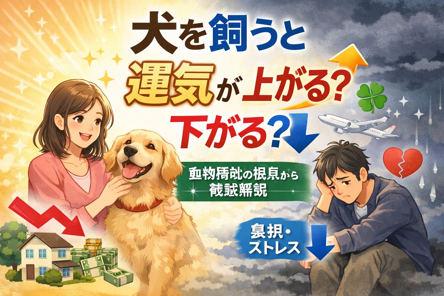 犬を飼うと運気が上がる？下がる？