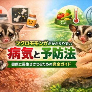 フクロモモンガがかかりやすい病気7選｜症状・原因・予防法を完全解説
