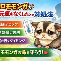 フクロモモンガが元気ない…危険サイン？原因と今すぐできる対処法を解説