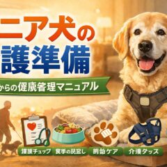 シニア犬の介護準備｜10歳から始める健康管理マニュアル【老犬ケア完全ガイド】