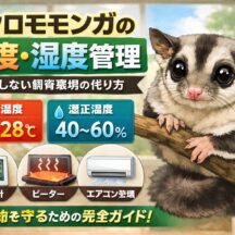 フクロモモンガの温度・湿度管理マニュアル｜適温・適湿と季節別の飼育環境を完全解説