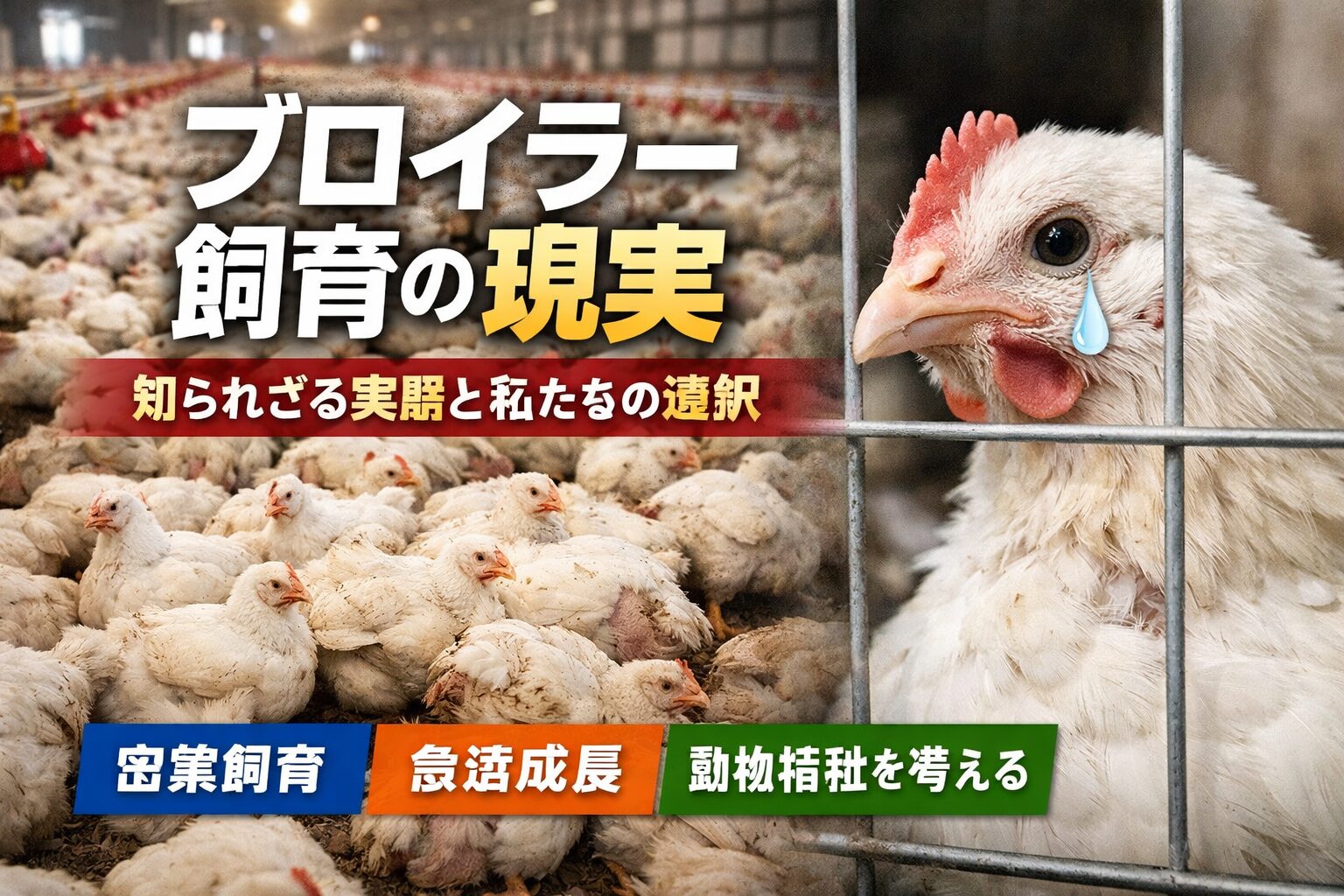 ブロイラーの飼育環境の現実